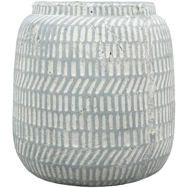 Classic Grey Ceramic Planter, 16*16*17 cm