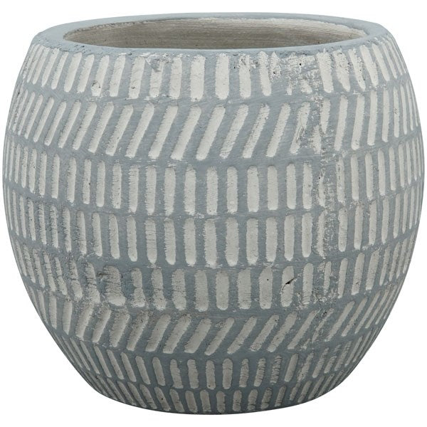 Classic Grey Ceramic Planter Flower Pot , 13х13х12 cm