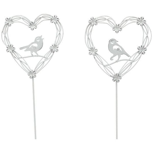 ClairBlanc Heart garden plug, 13.5*0.5*58 cm, 244318