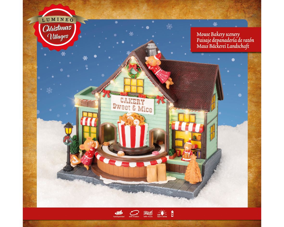 New Year's decor Sweet Bakery LED, 15L, 18*26*24.5 cm, 48.7177