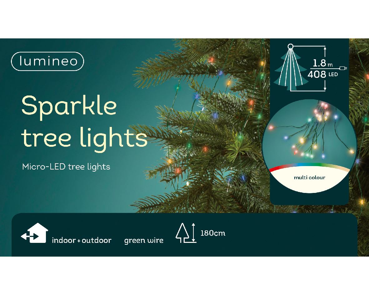 New Year's garland of bunches, 180 cm, 480L LED, 54.2895