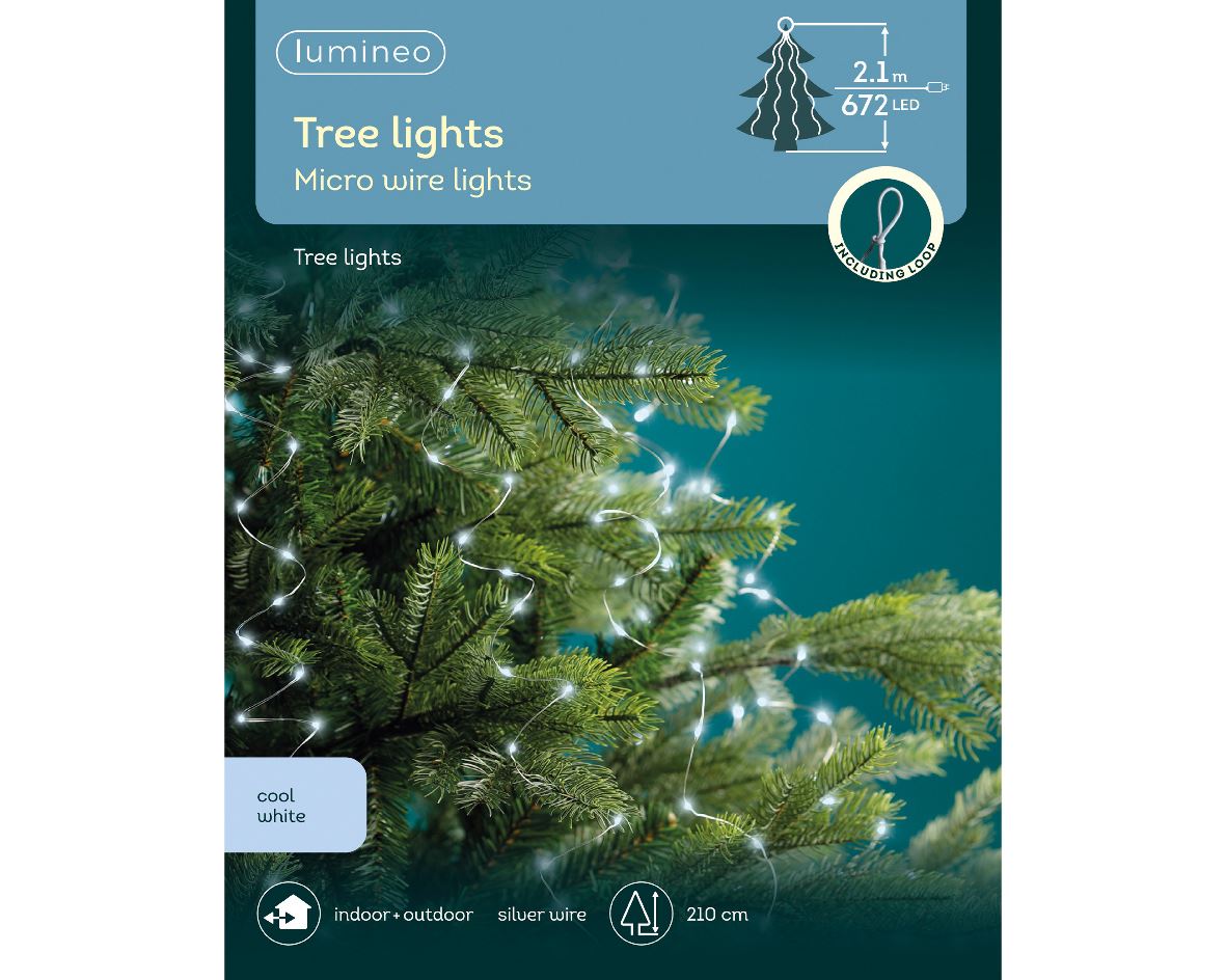 New Year's garland of bunches, 210 cm, 672L LED, 54.2933