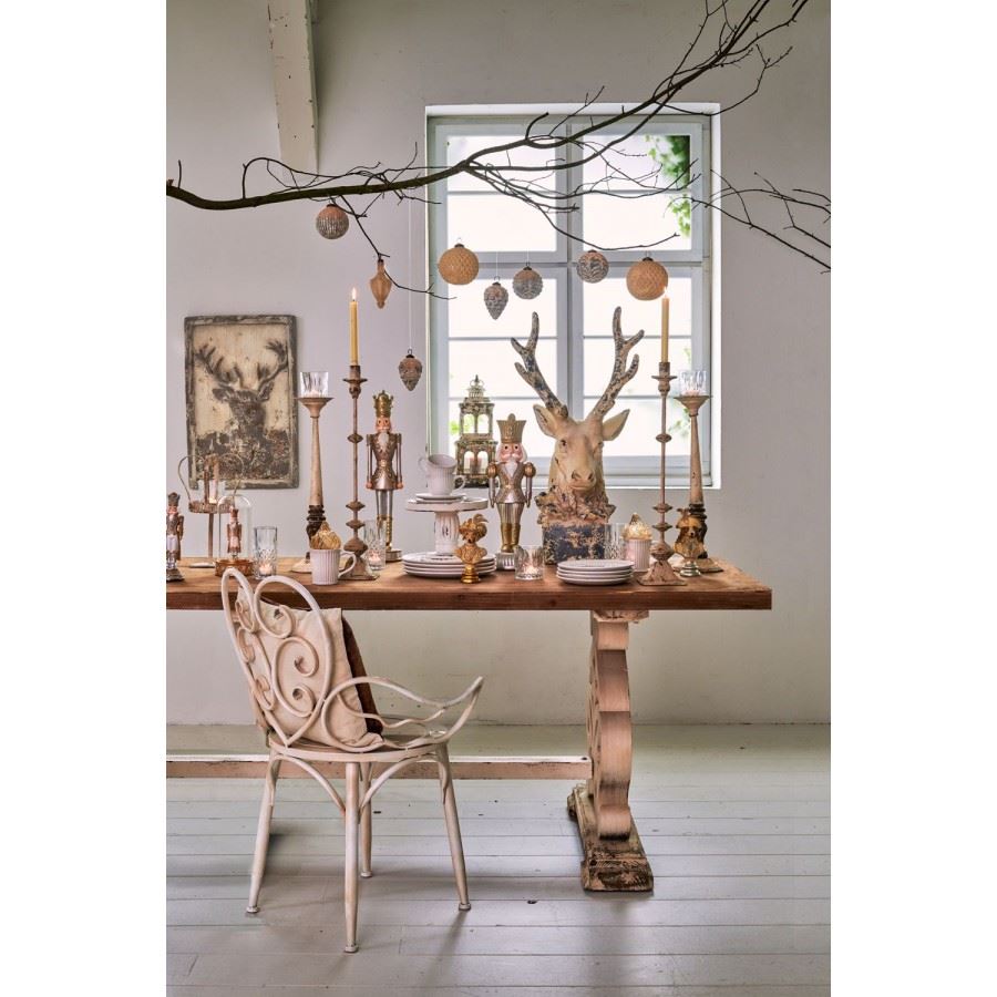 Vintage Charm Candle Holder – Shabby Chic Elegance 12х12х60 cm