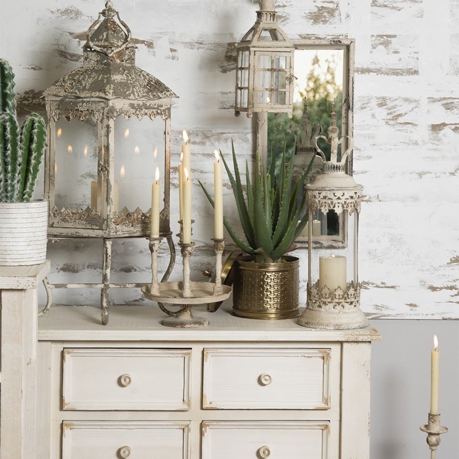 Vintage Charm Candle Holder – Shabby Chic Elegance 12х12х60 cm