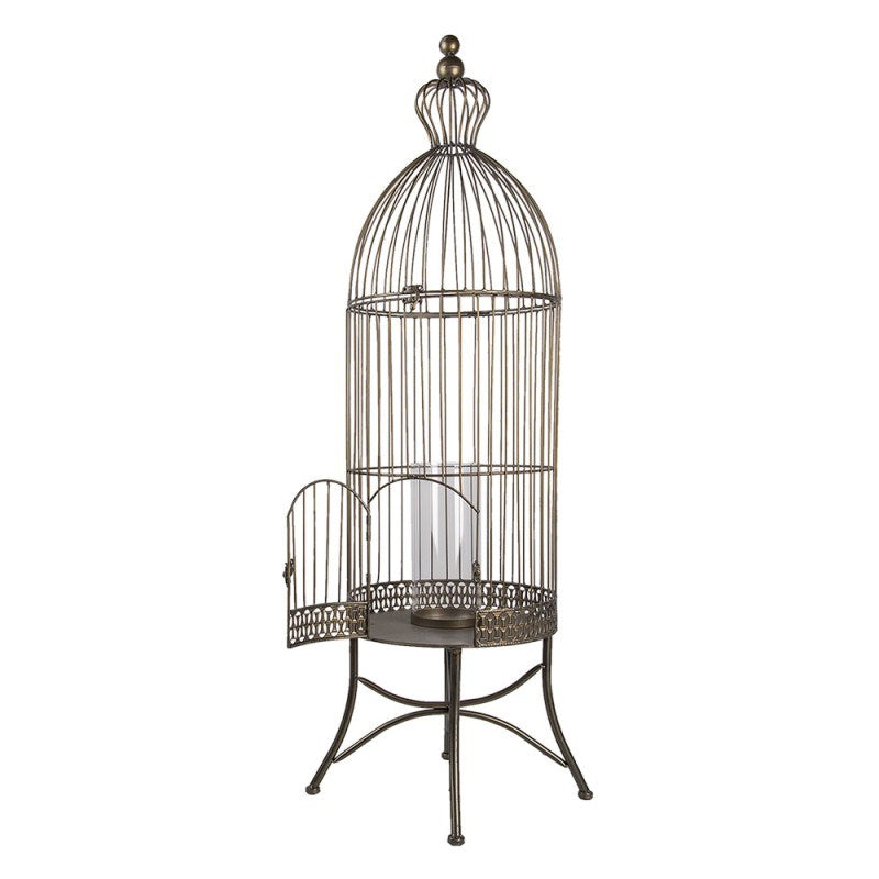 Vintage Metal Decorative Birdcage - Shabby Chic Accent for Home & Events