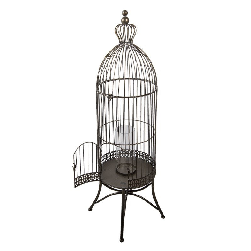 Vintage Metal Decorative Birdcage - Shabby Chic Accent for Home & Events