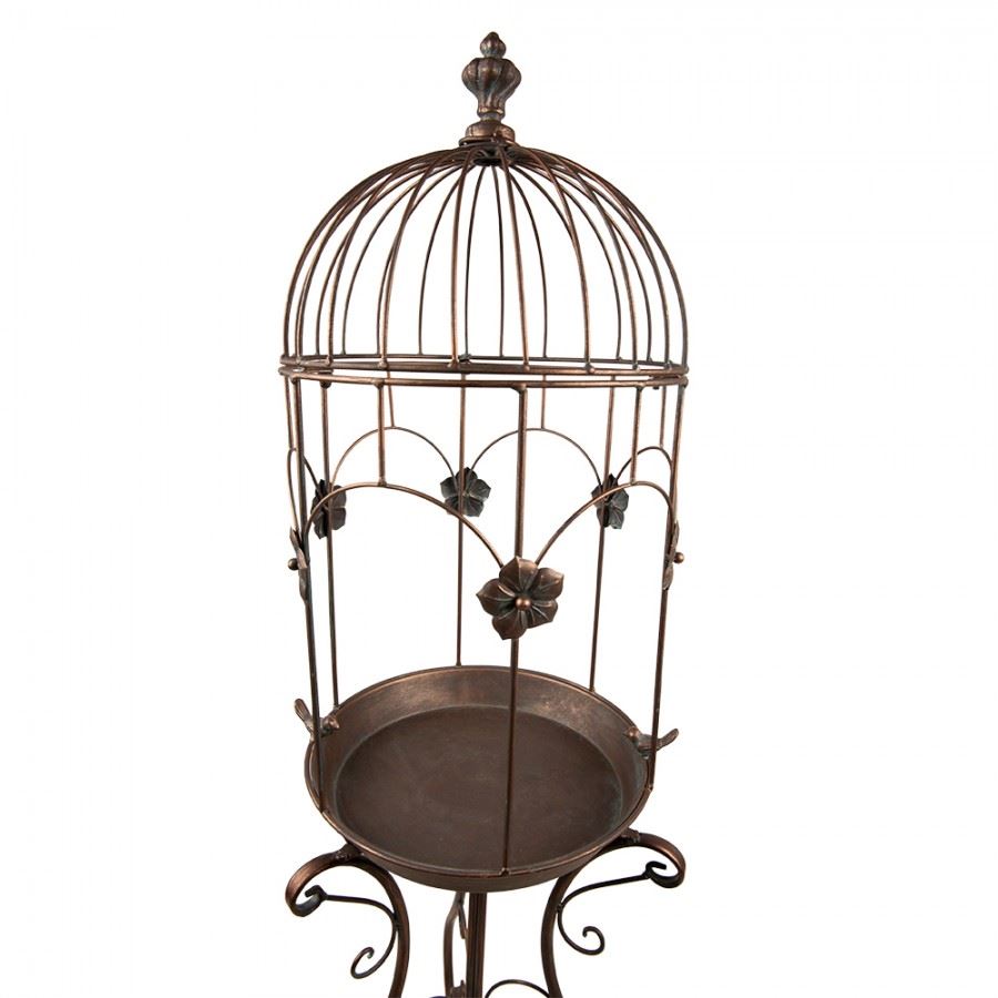 Rustic Birdcage Iron Plant Holder, 13.2x51 in (33*127 cm)