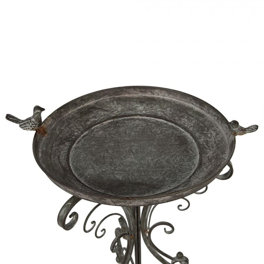 Ornate Metal Bird Feeder & Water Bowl 18x15x30 in