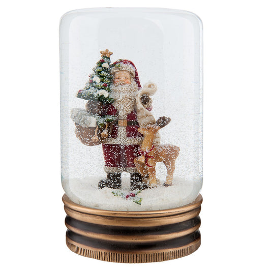 Clayre & Eef snow globe, 5*9 cm, 63789 Santa's Christmas decoration, 5*9 cm
