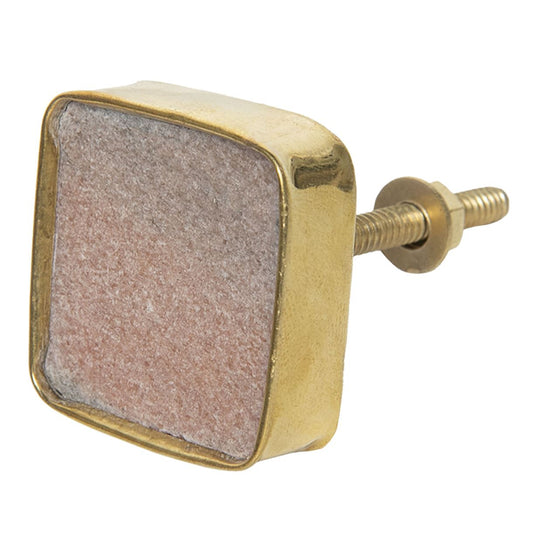 Ceramic furniture handle Clayre & Eef, 4*4 cm, 64181