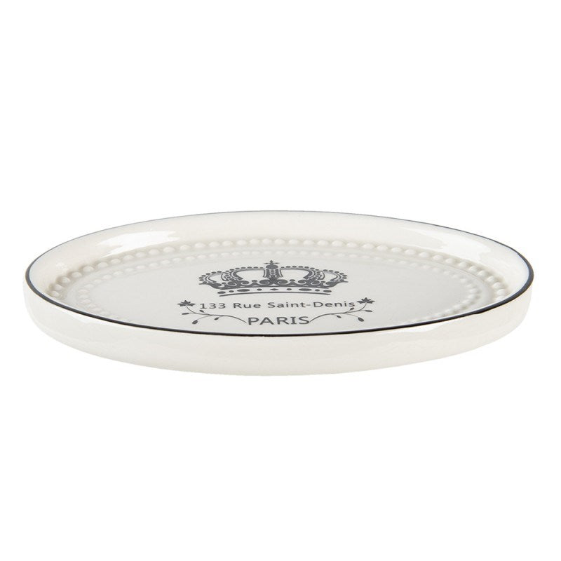 Soap dish in vintage style Clayre & Eef, 15*10*2 cm, 64775