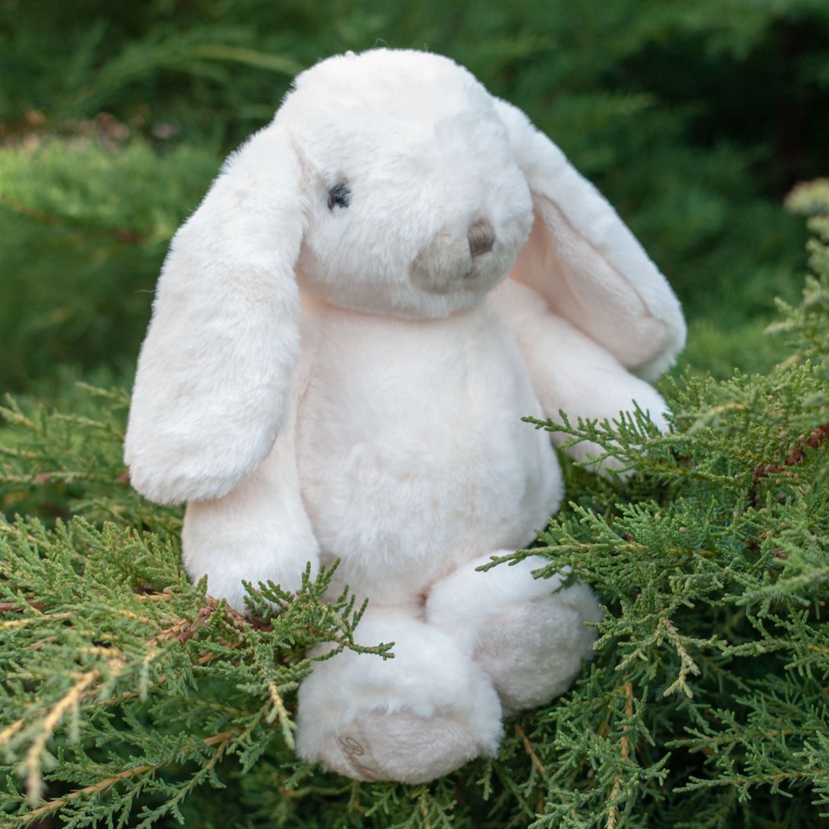 Soft white rabbit plush toy Kanini Bukowski
