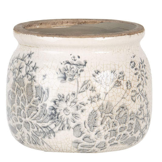 Shabby Chic Vintage Crackle Planter, 5x3.6 in (12х9 cm)