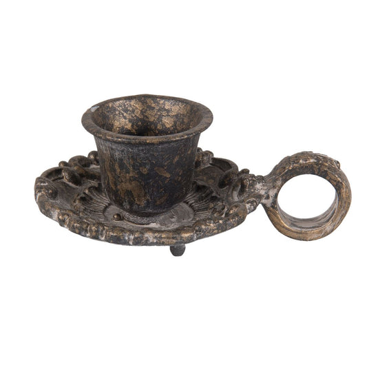 Candlestick in vintage style Clayre & Eef, 9*6*4 cm, 6Y2595