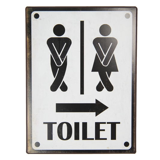 Toilet sign, 26*35 cm, 6Y3953