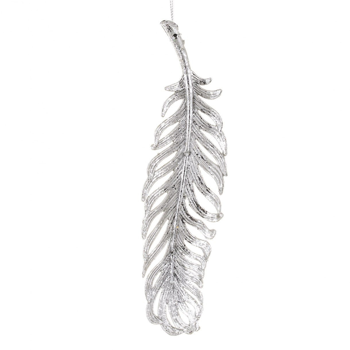 New Year decoration Feather Antique silver, 19*5*2 cm, 133134 New Year decoration, 133134