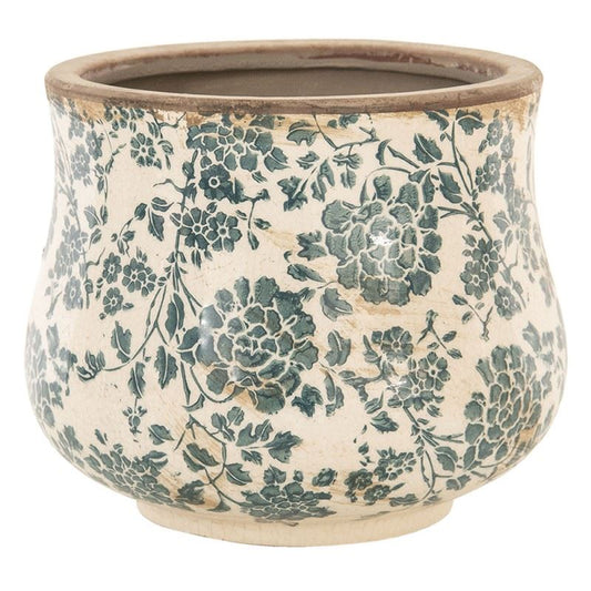 Shabby Chic Vintage Crackle Planter, 21х17 cm