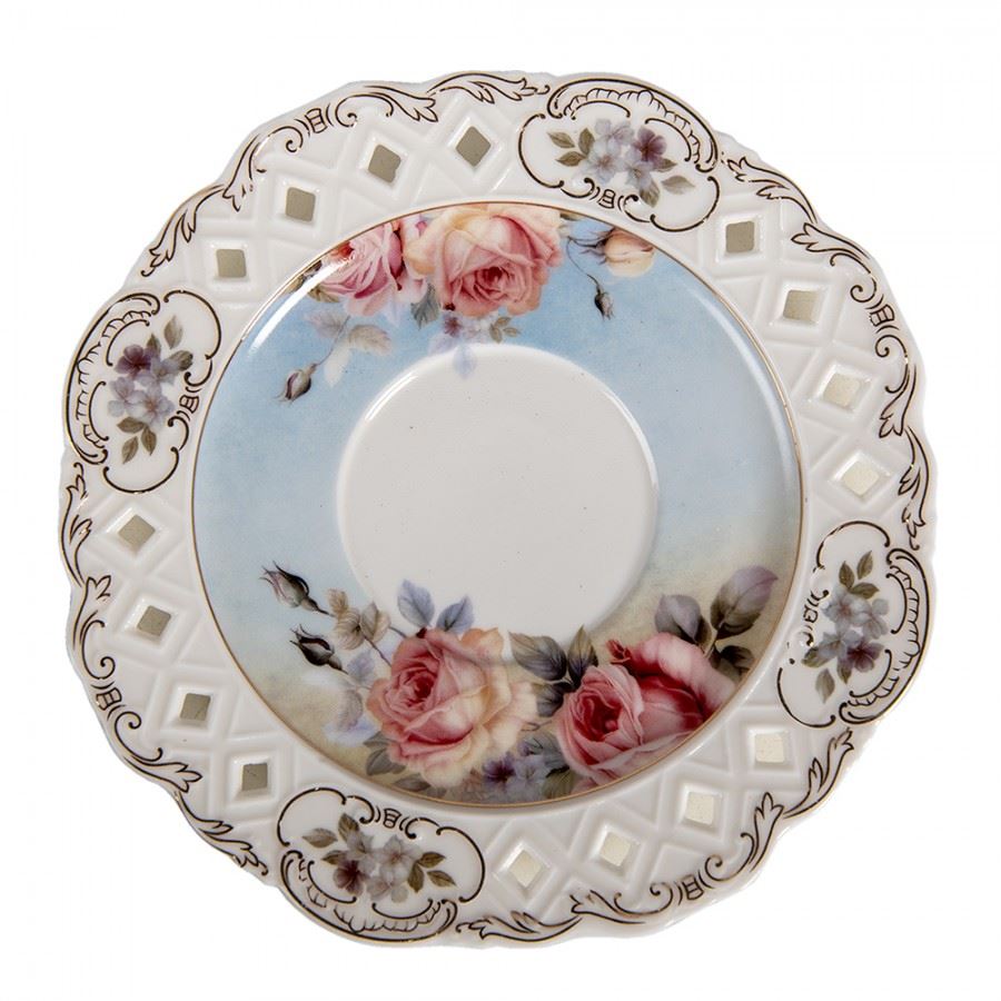 Cup and saucer Flowers, 200 ml, 6CE1272