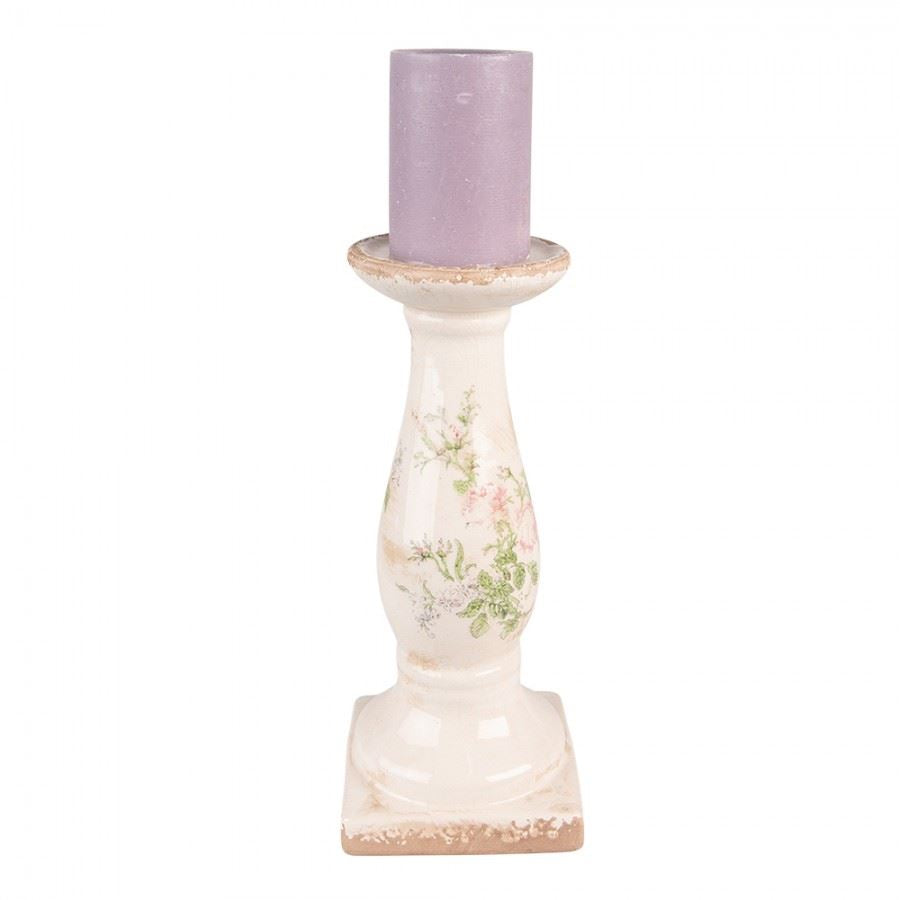 Shabby Chic Vintage Ceramic Candle Holder, 13х30 cm