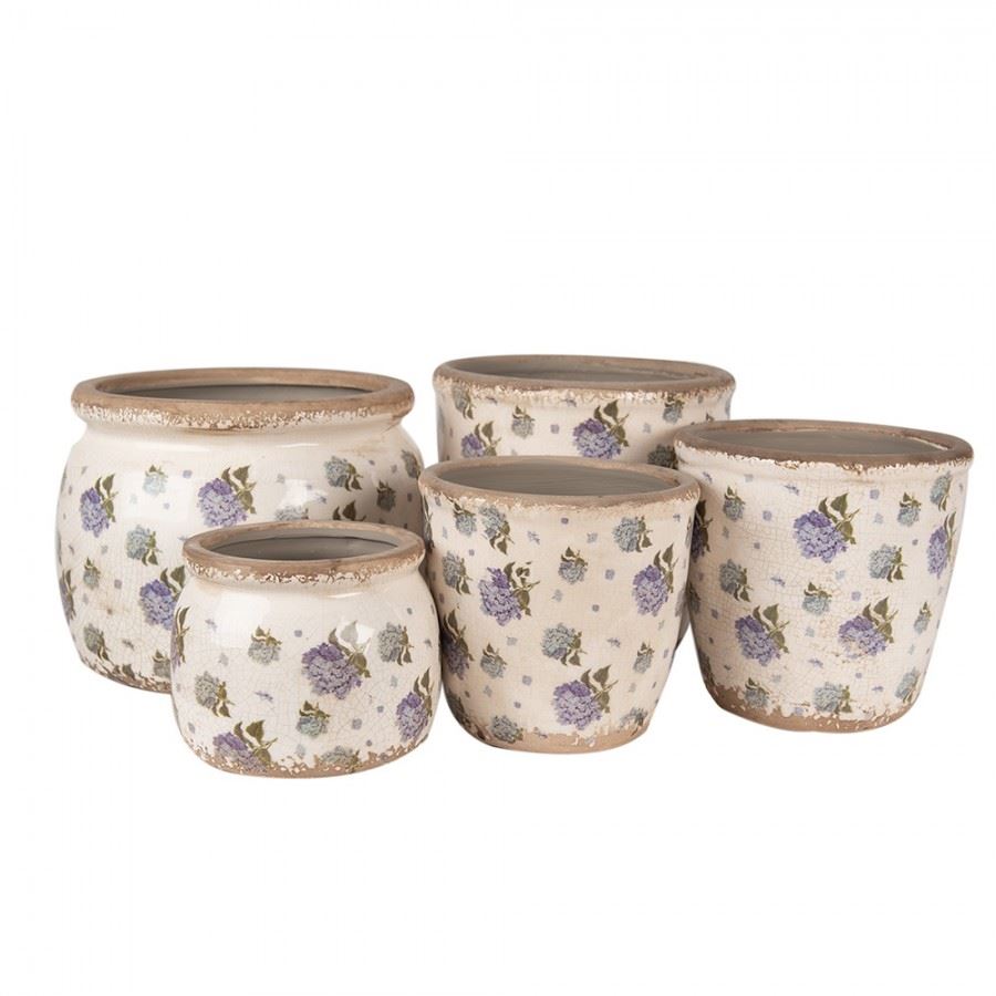 Shabby Chic Vintage Crackle Planter, 16х13 cm