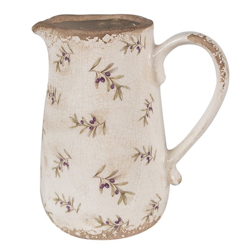 Decorative ceramic jug in vintage style Olives, 16*12*18 cm, 6CE1671M