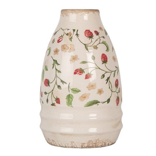 Decorative ceramic vase in vintage style Strawberries, 17*27 cm, 6CE1946S