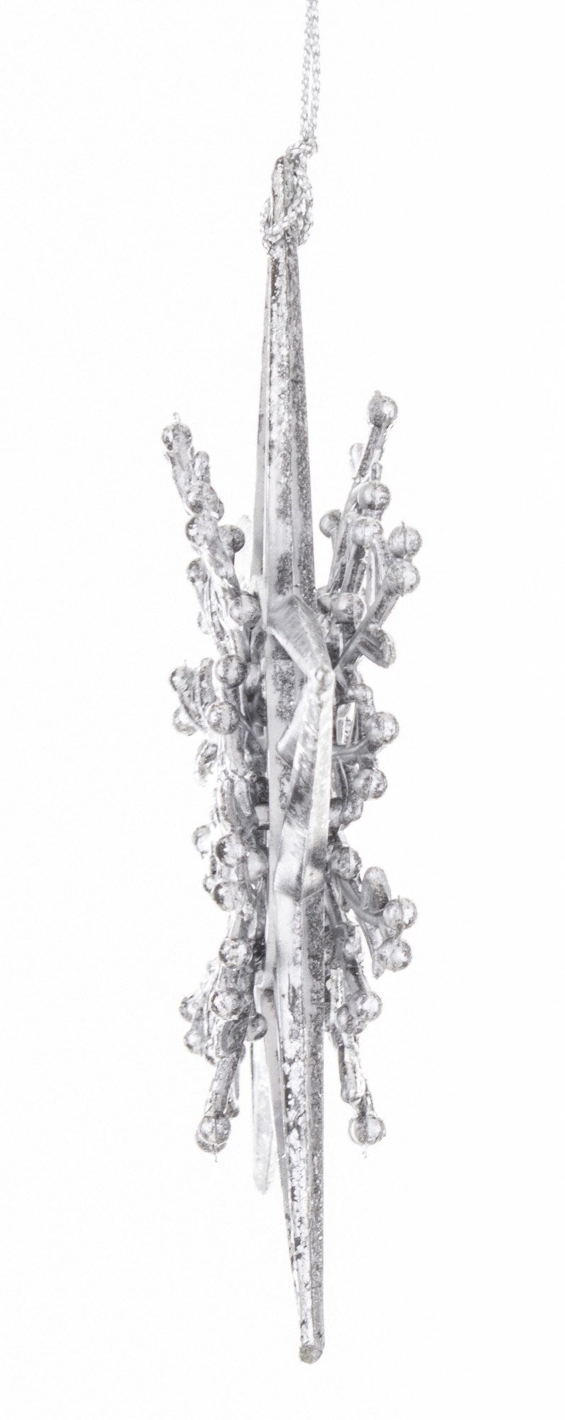 New Year's decoration Star Antique silver, 11*11*2 cm, 146542* New Year's decoration, 146542*