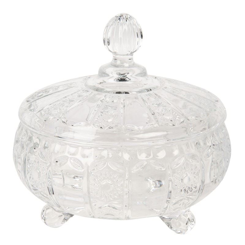 Footed Elegant Glass Bonbonniere – For Sweets, Nuts & Dried Fruits