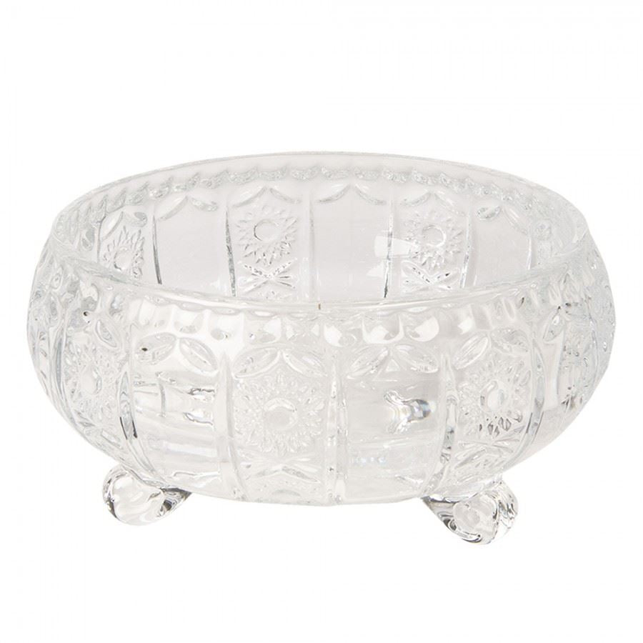 Footed Elegant Glass Bonbonniere – For Sweets, Nuts & Dried Fruits