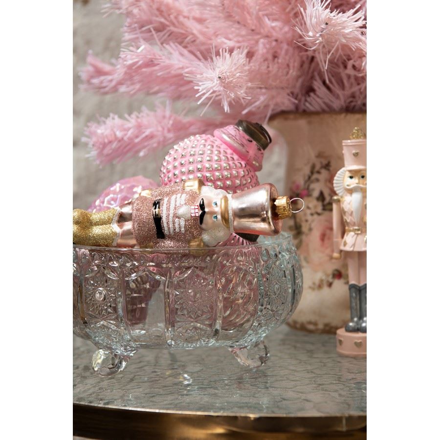Footed Elegant Glass Bonbonniere – For Sweets, Nuts & Dried Fruits