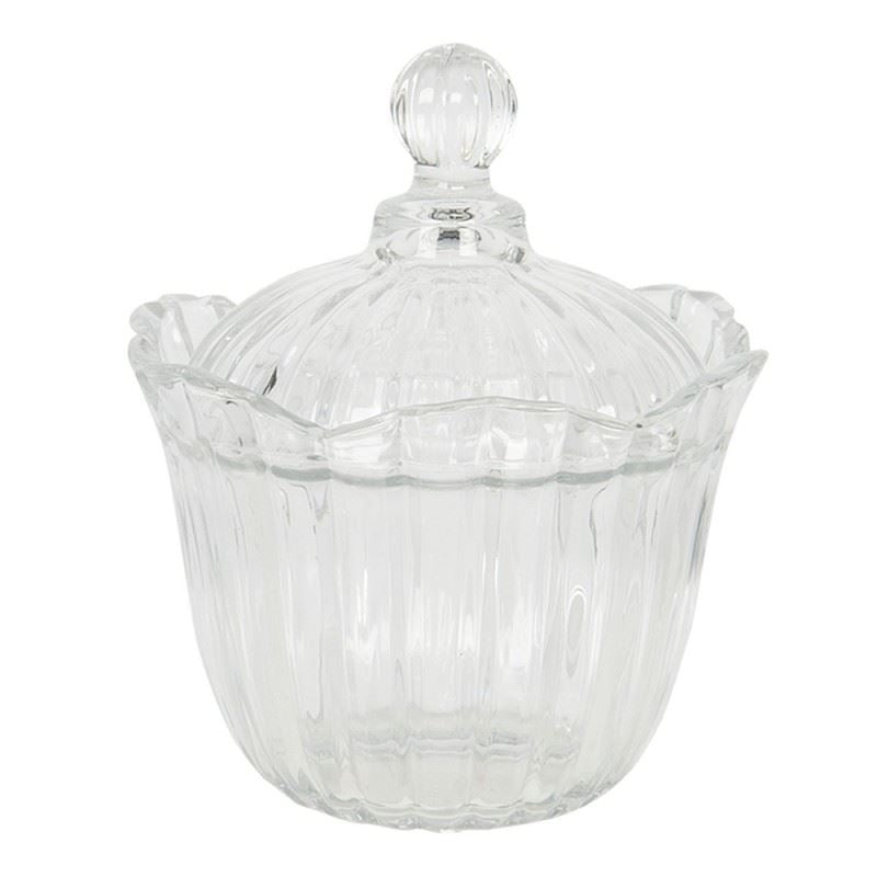 Light Elegant Glass Bonbonniere – For Sweets, Nuts & Dried Fruits
