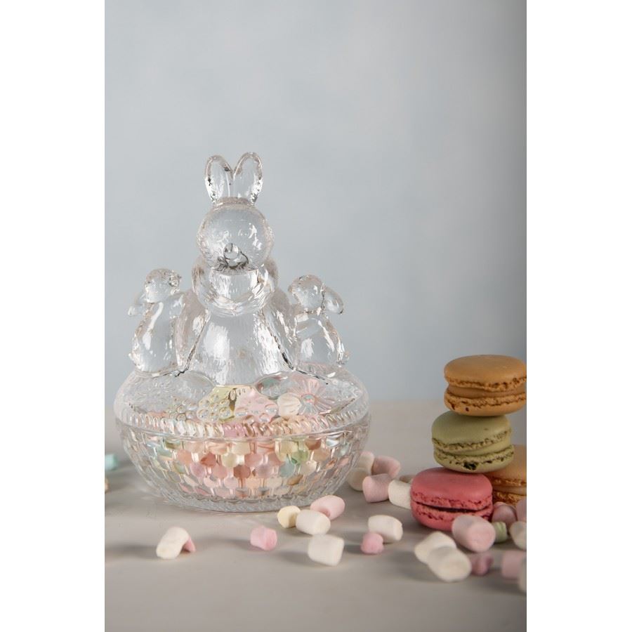 Glass buttercup Rabbits, 12*9*17 cm