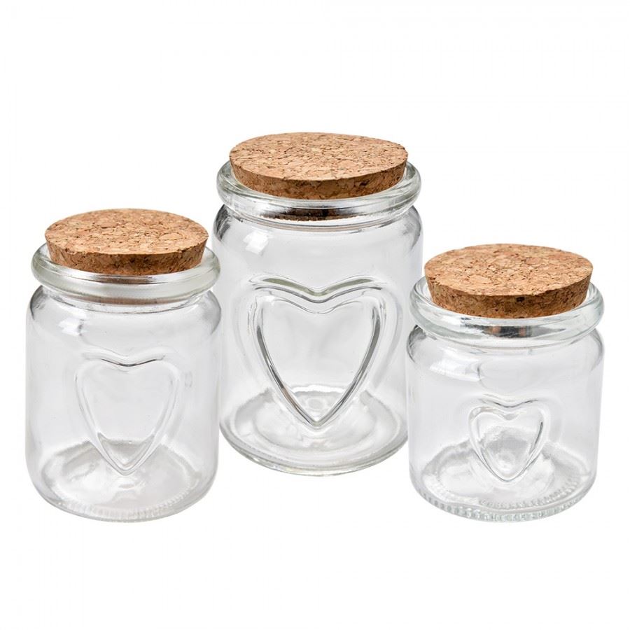 Glass jar for loose powder, 6*8 cm, 6GL4405