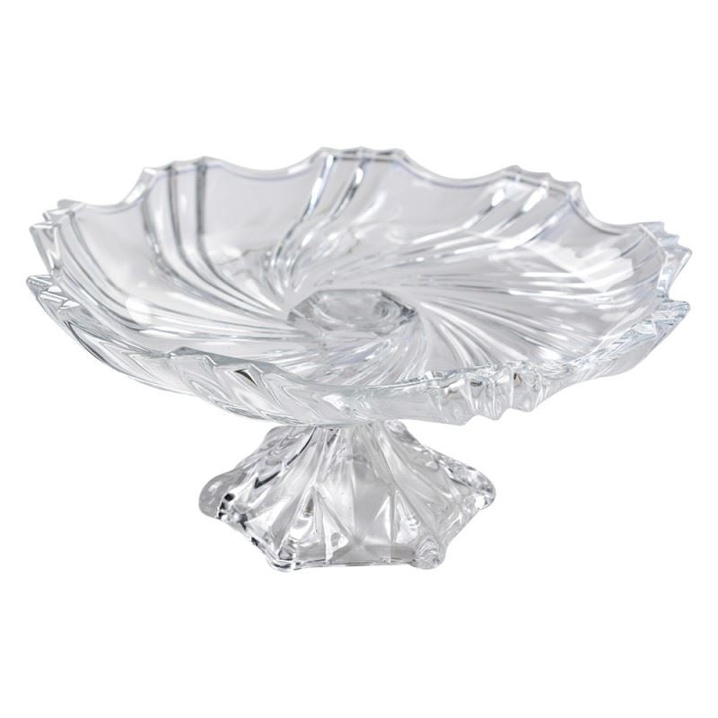 Crystal Glass Cake Stand – Elegant Dessert Display Platter