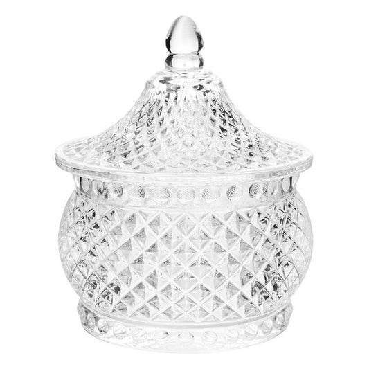 Glass bonbonniere for sweets/nuts/dried fruits (Asian Style) 8*10 cm