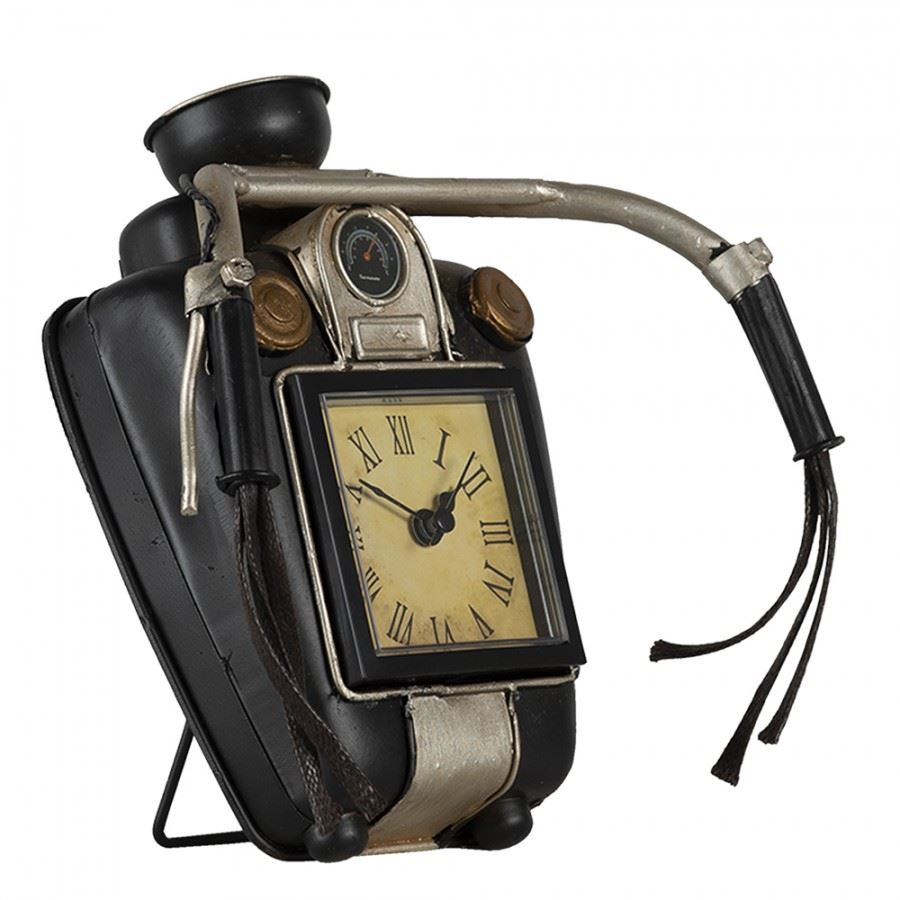 Vintage Motorcycle Desk Clock - Retro Rider Collection