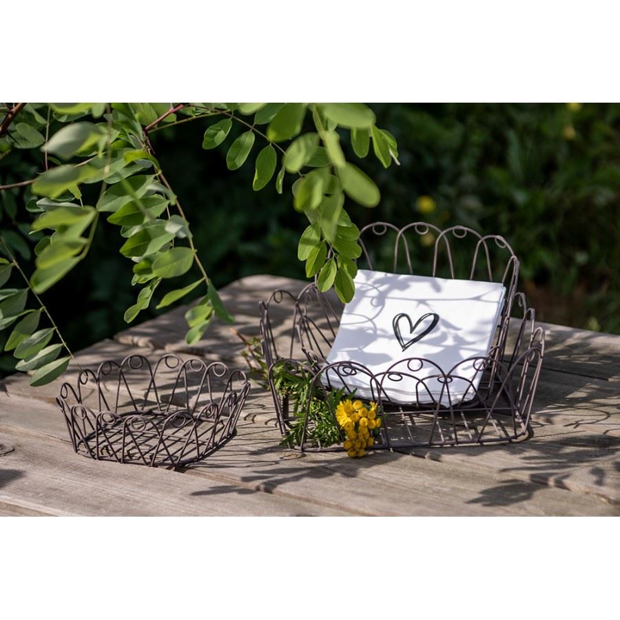 Set of 3 Decorative Metal Wire Baskets – Stylish Durable Storage