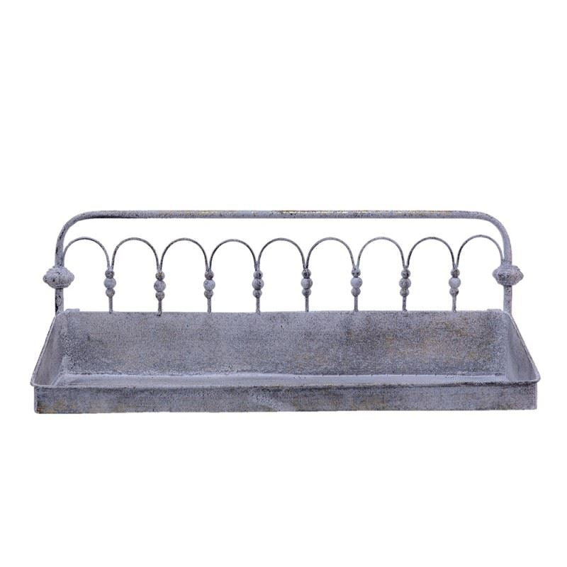 Vintage Iron Elegance Wall Shelf, 22x7.2x8.4 in (55х18х21 cm)