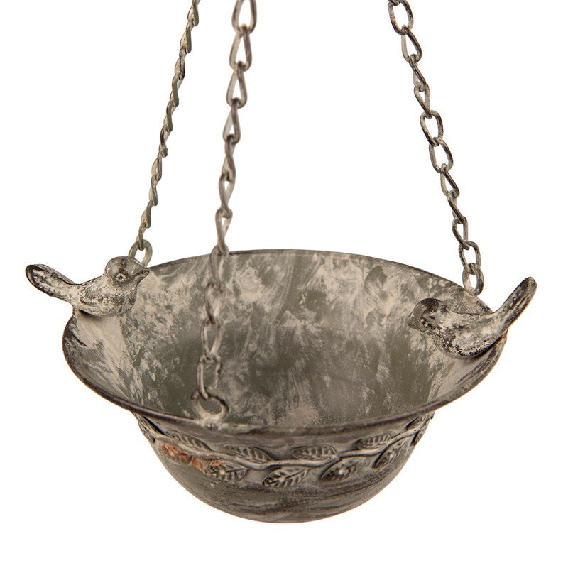 Romantic Antique Blossom Hanging Planter 9x18.4 in