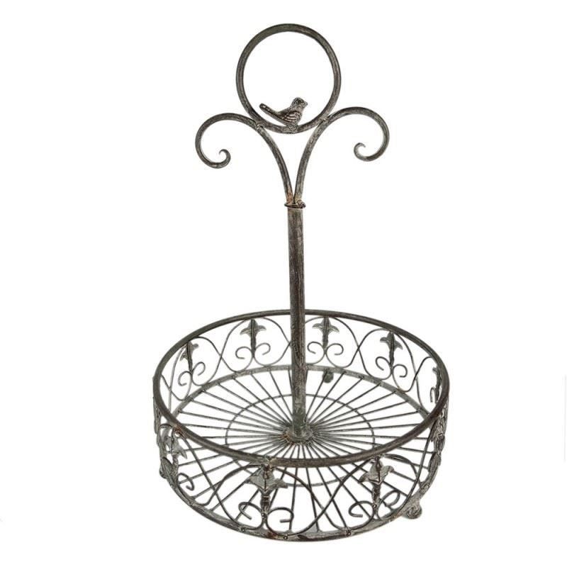 Antique-Style Metal Basket - Versatile Decor for Home & Gifts