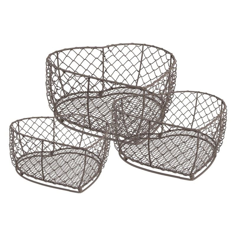 Metal storage basket Heart - stylish decoration for your kitchen, 25*25*7 cm, 6Y5541L