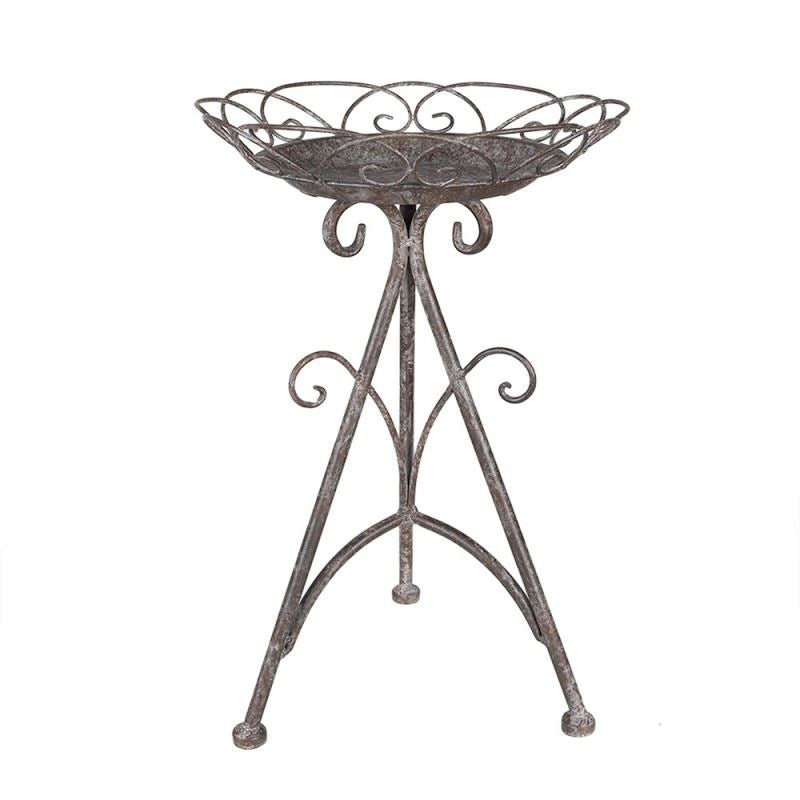 Rustic Round Iron Plant Table 11x16 in (27х40 cm)