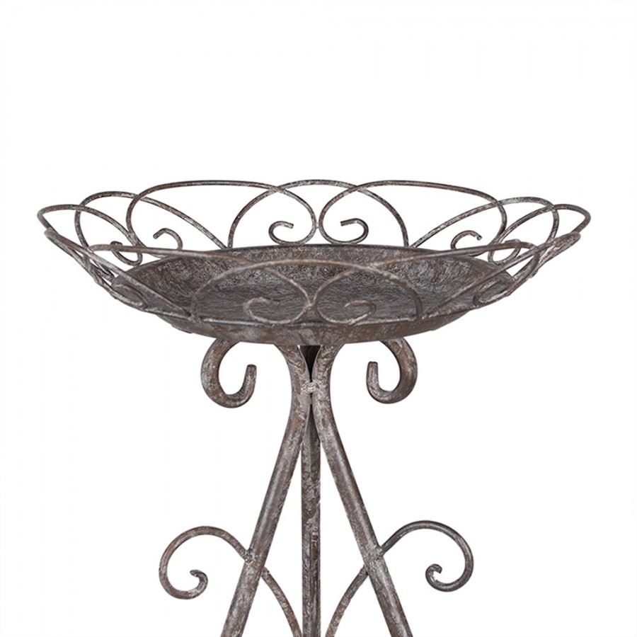 Rustic Round Iron Plant Table 11x16 in (27х40 cm)