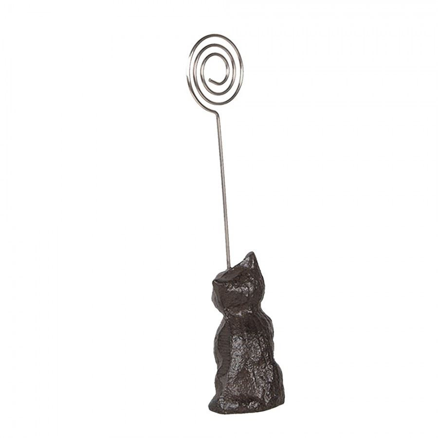 Charming Cat Metal Card & Photo Holder, 3х3х14 cm