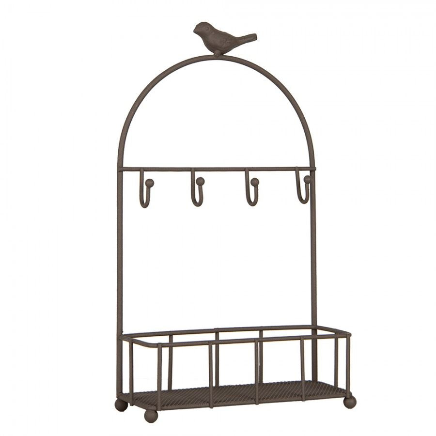 Bird on Arch Vintage Wall Key Holder, 16х6х28 cm