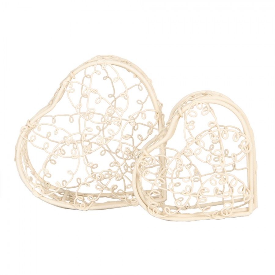 French Vintage Heart Basket,  3х3х2 in (8х8х5 cm)