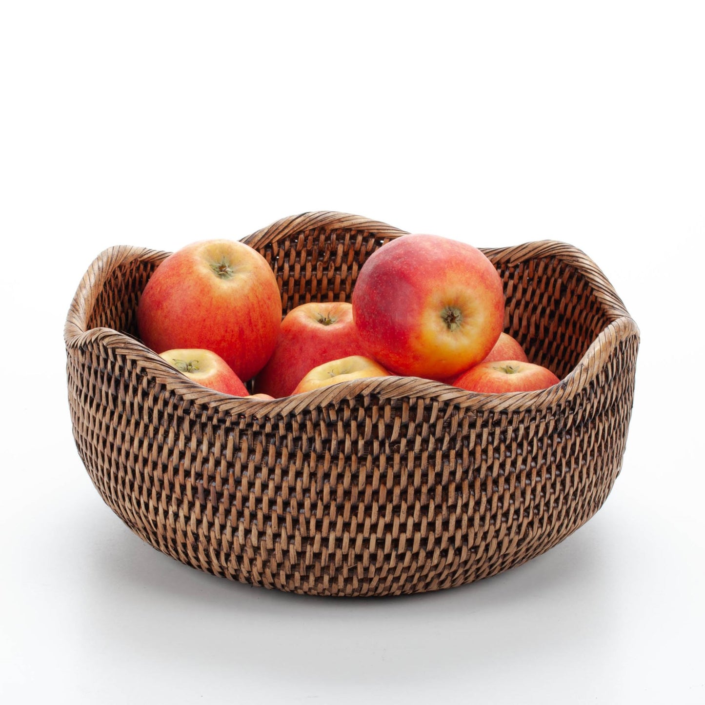 Woven Fruit Bowl Made of Natural Rattan, 26*12 cm, 71055-brown