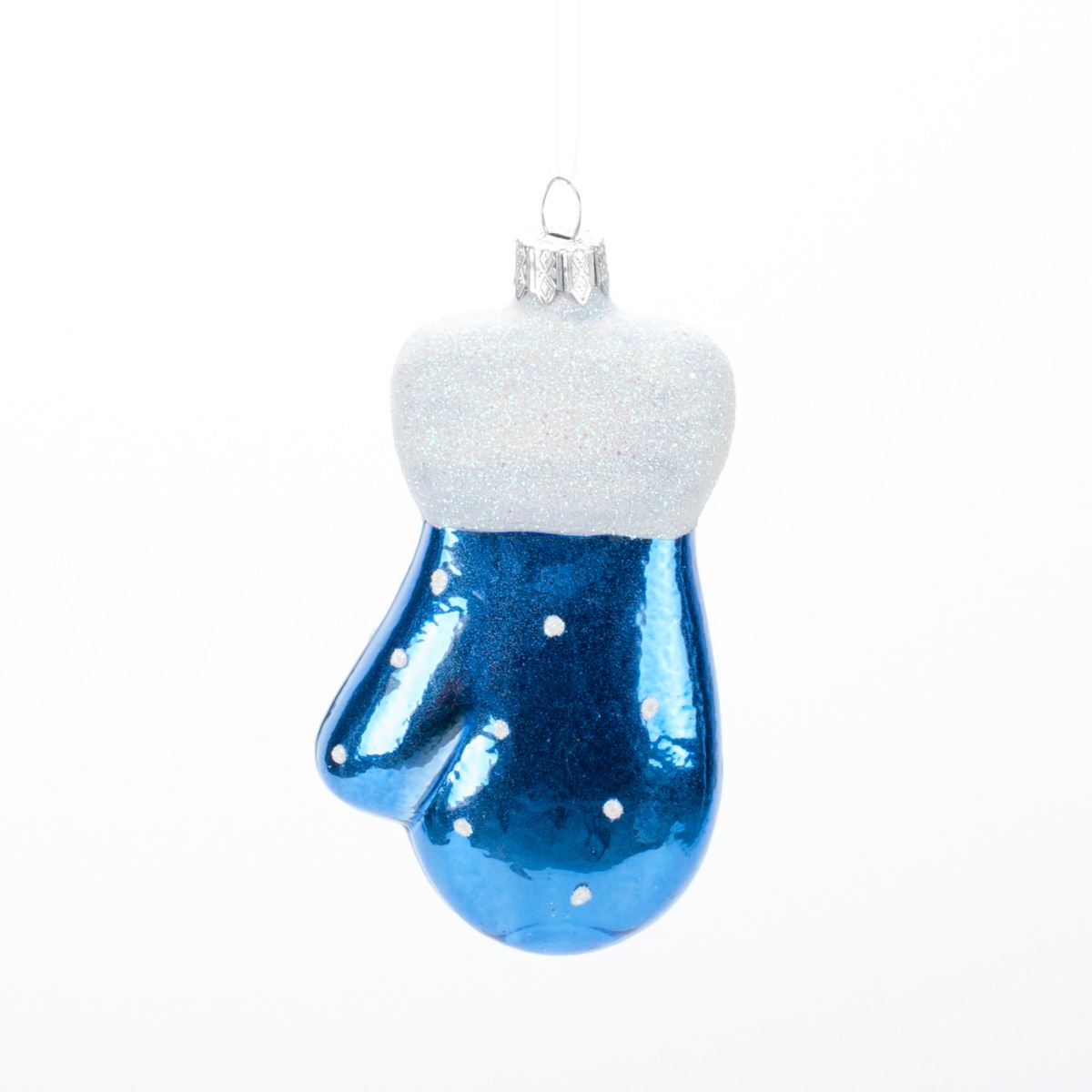 Glass decoration for the Christmas tree Glove in assortment