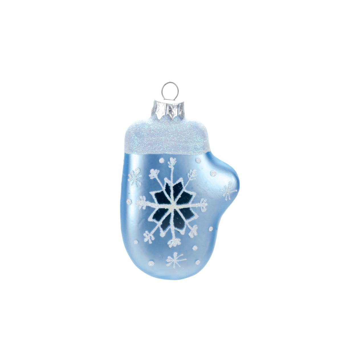 Glass decoration for the Christmas tree Glove in assortment, 9.5*6 cm, A357 New Year's decoration 9.5*6 cm, A357