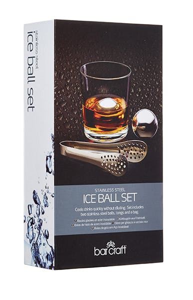 Stainless Steel Ice Balls Set - Premium Drink Chillers with Tongs